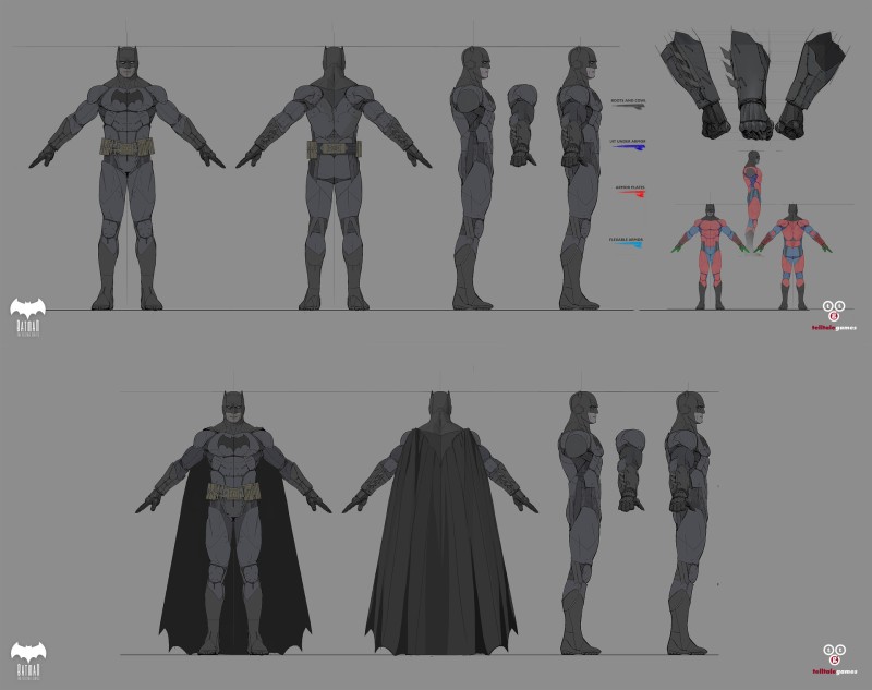 Character Concept Art - Telltale Games Batman